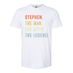 Stephen The Myth Legend Father’s Day Gift Papa Grandpa Cool Gift Softstyle CVC T-Shirt