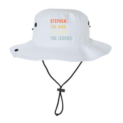 Stephen The Myth Legend Father’s Day Gift Papa Grandpa Cool Gift Legacy Cool Fit Booney Bucket Hat