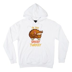 Sassy Turkey Matching Family Group Thanksgiving Party Pajama Hoodie