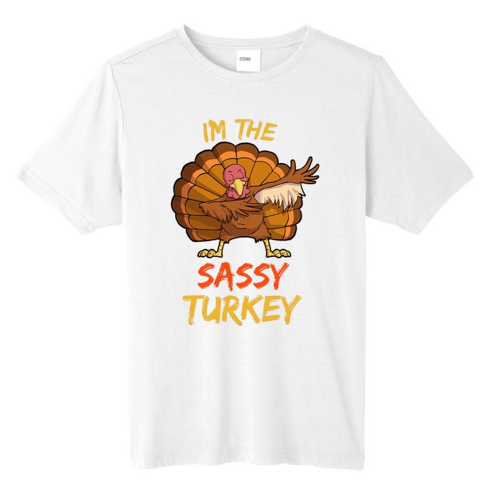 Sassy Turkey Matching Family Group Thanksgiving Party Pajama Tall Fusion ChromaSoft Performance T-Shirt