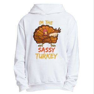 Sassy Turkey Matching Family Group Thanksgiving Party Pajama Urban Pullover Hoodie