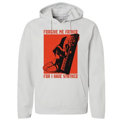 Synth Techno Music Funny Synthesizer Performance Fleece Hoodie