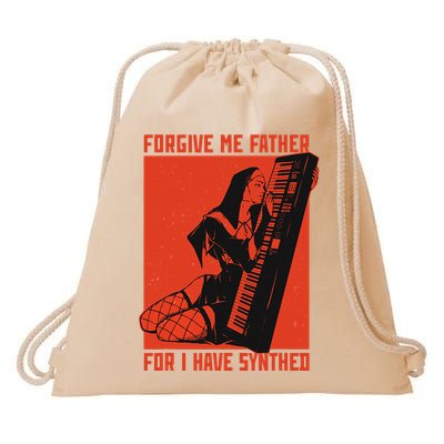 Synth Techno Music Funny Synthesizer Drawstring Bag