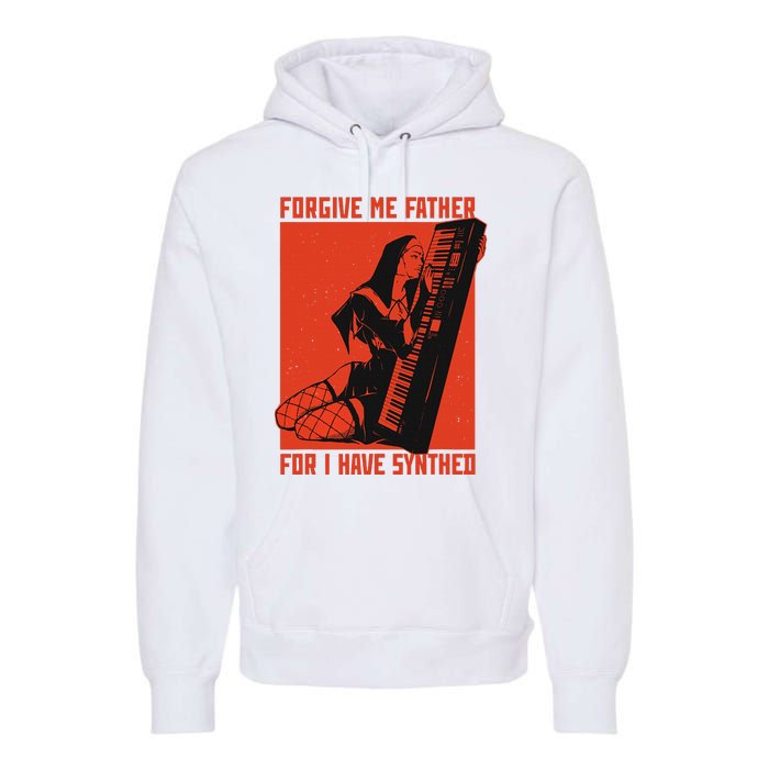 Synth Techno Music Funny Synthesizer Premium Hoodie