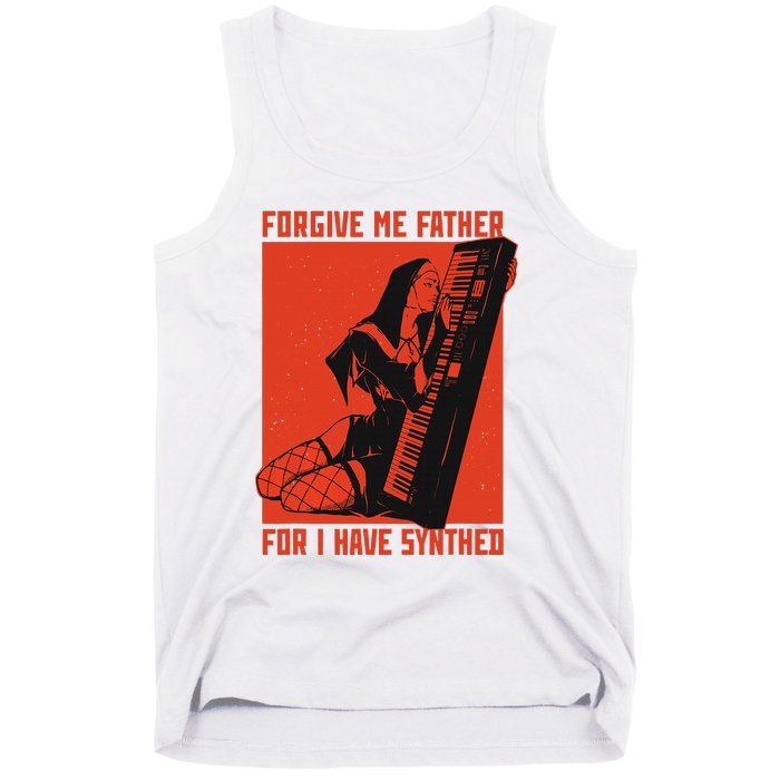 Synth Techno Music Funny Synthesizer Tank Top