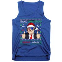 Santa Trump Make Christmas Great Again Xmas Ugly Gift Tank Top