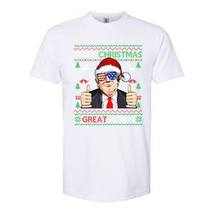 Santa Trump Make Christmas Great Again Xmas Ugly Gift Softstyle CVC T-Shirt