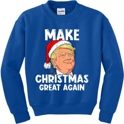 Santa Trump Make Christmas Great Again Matching Pajamas Great Gift Kids Sweatshirt