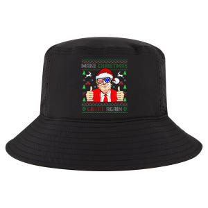 Santa Trump Make Christmas Great Again Ugly Sweater Cool Comfort Performance Bucket Hat