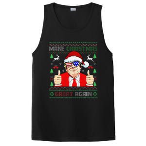 Santa Trump Make Christmas Great Again Ugly Sweater PosiCharge Competitor Tank