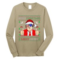 Santa Trump Make Christmas Great Again Ugly Sweater Long Sleeve Shirt