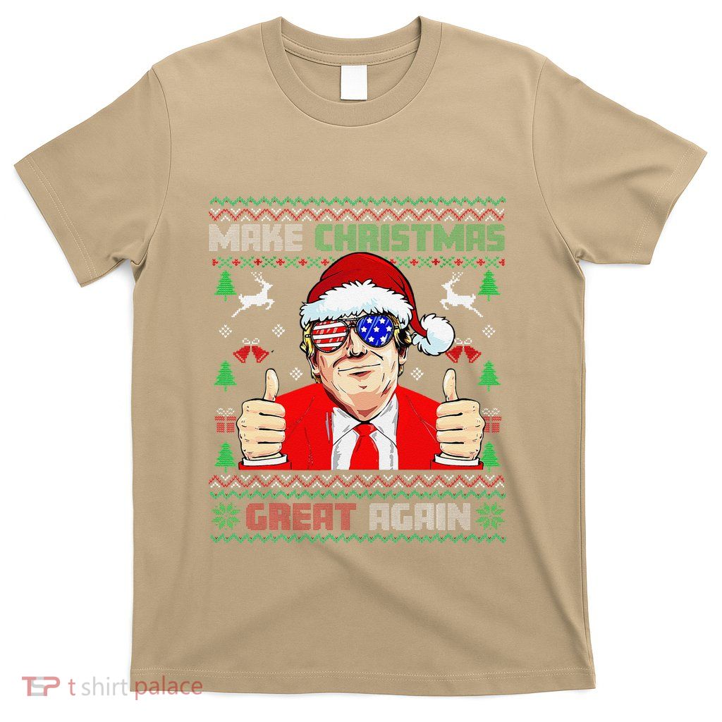 Santa Trump Make Christmas Great Again Ugly Sweater T-Shirt