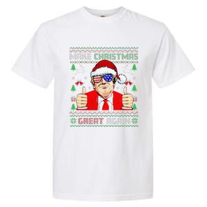 Santa Trump Make Christmas Great Again Ugly Sweater Garment-Dyed Heavyweight T-Shirt