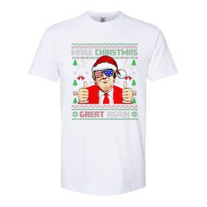 Santa Trump Make Christmas Great Again Ugly Sweater Softstyle CVC T-Shirt