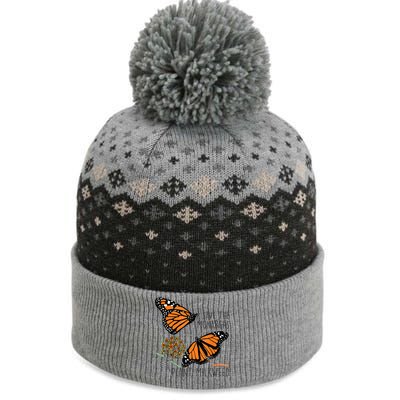 Save The Monarchs Plant Some Milkweed Butterfly Gift Meaningful Gift The Baniff Cuffed Pom Beanie