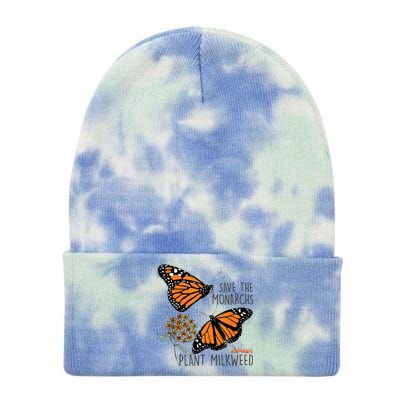 Save The Monarchs Plant Some Milkweed Butterfly Gift Meaningful Gift Tie Dye 12in Knit Beanie