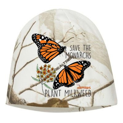 Save The Monarchs Plant Some Milkweed Butterfly Gift Meaningful Gift Kati - Camo Knit Beanie