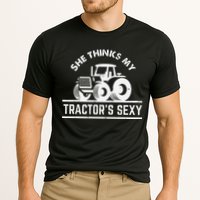 She Thinks My Tractor's Sexy Funny Farmer Cooling Performance Crew T-Shirt