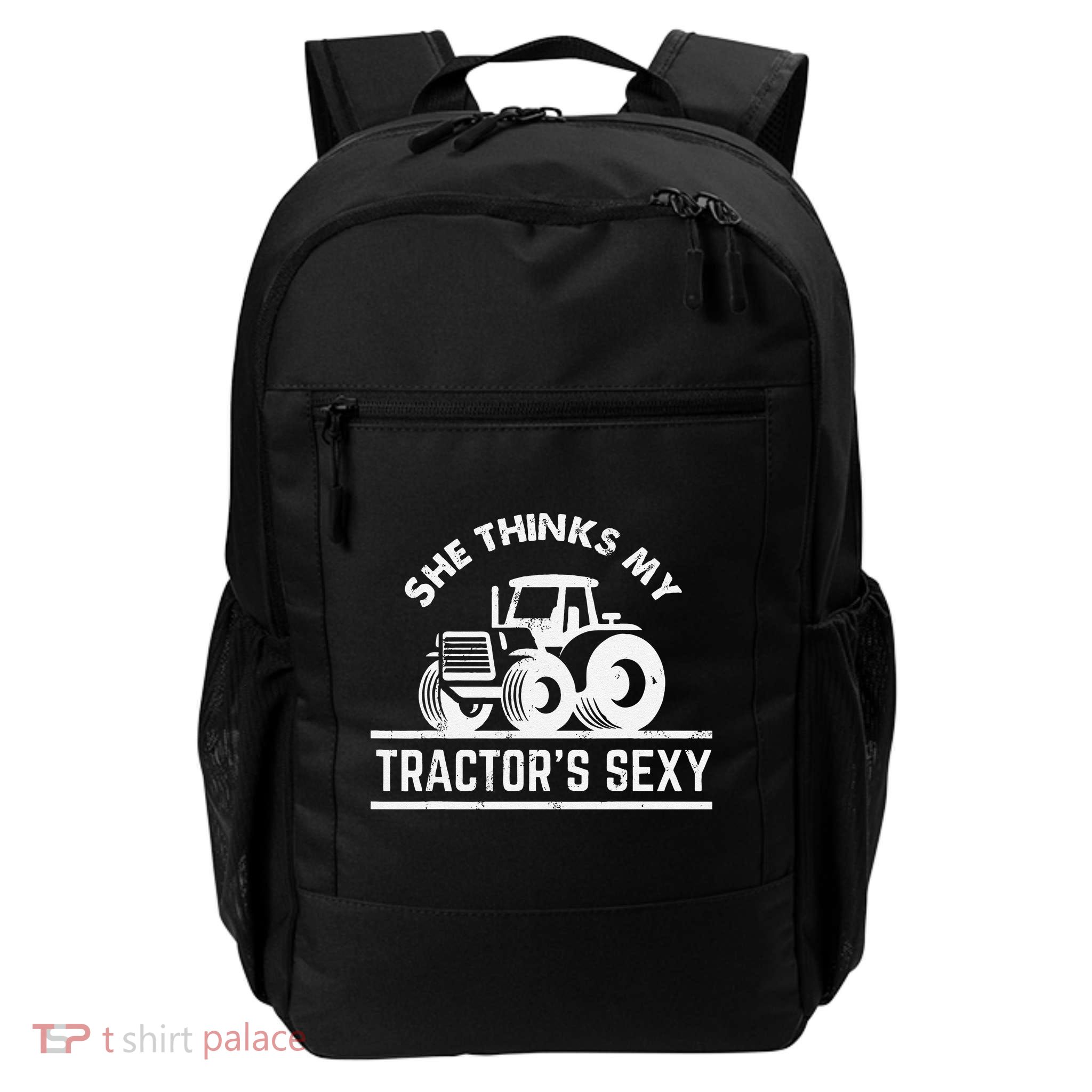 She Thinks My Tractor's Sexy Funny Farmer Backpack