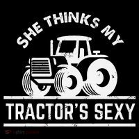 She Thinks My Tractor's Sexy Funny Farmer Kids T-Shirt
