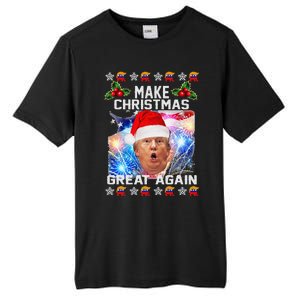 Santa Trump Make Christmas Great Again Tall Fusion ChromaSoft Performance T-Shirt