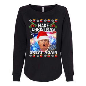 Santa Trump Make Christmas Great Again Womens California Wash Sweatshirt