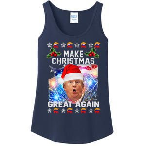 Santa Trump Make Christmas Great Again Ladies Essential Tank