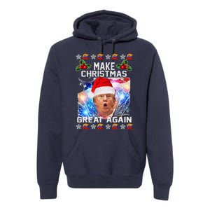 Santa Trump Make Christmas Great Again Premium Hoodie