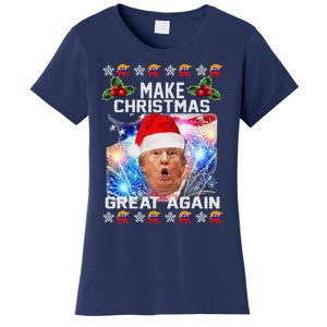 Santa Trump Make Christmas Great Again Women's T-Shirt