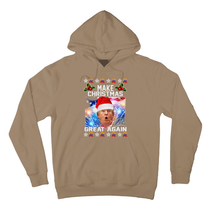 Santa Trump Make Christmas Great Again Hoodie