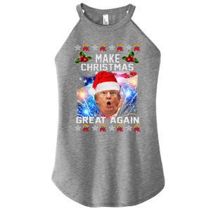 Santa Trump Make Christmas Great Again Women's Perfect Tri Rocker Tank