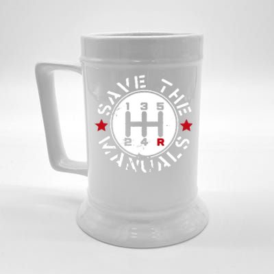 Save The Manuals Beer Stein