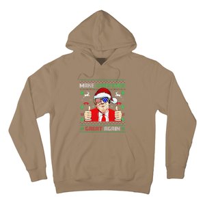 Santa Trump Make Christmas Great Again Ugly Sweater Hoodie