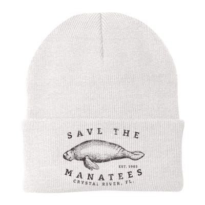 Save The Manatee Crystal River Fl Vinatage Sea Cow Beanie
