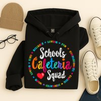 Support Team Matching Schools Cafeteria Squad Worker Crew Hoodie