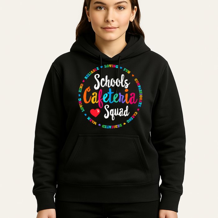 Support Team Matching Schools Cafeteria Squad Worker Crew Hoodie