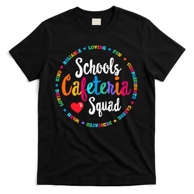 Support Team Matching Schools Cafeteria Squad Worker Crew T-Shirt