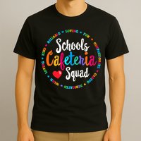 Support Team Matching Schools Cafeteria Squad Worker Crew T-Shirt