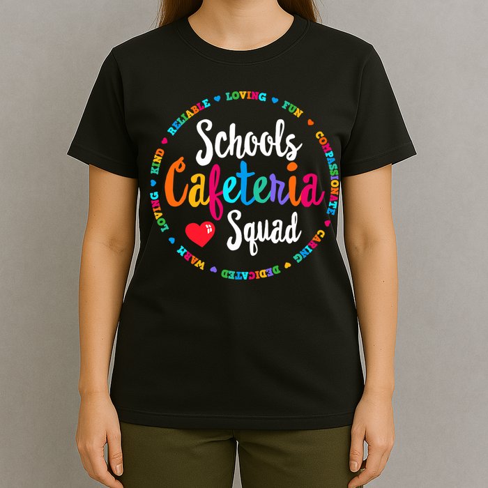 Support Team Matching Schools Cafeteria Squad Worker Crew T-Shirt