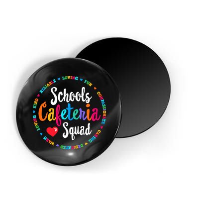 Support Team Matching Schools Cafeteria Squad Worker Crew Magnet