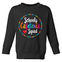 Support Team Matching Schools Cafeteria Squad Worker Crew Toddler Sweatshirt