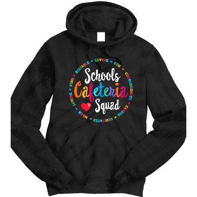 Support Team Matching Schools Cafeteria Squad Worker Crew Tie Dye Hoodie