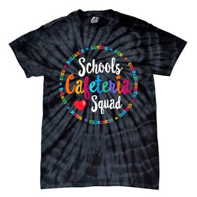 Support Team Matching Schools Cafeteria Squad Worker Crew Tie-Dye T-Shirt