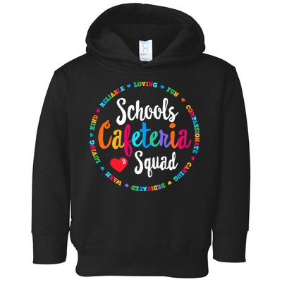 Support Team Matching Schools Cafeteria Squad Worker Crew Toddler Hoodie
