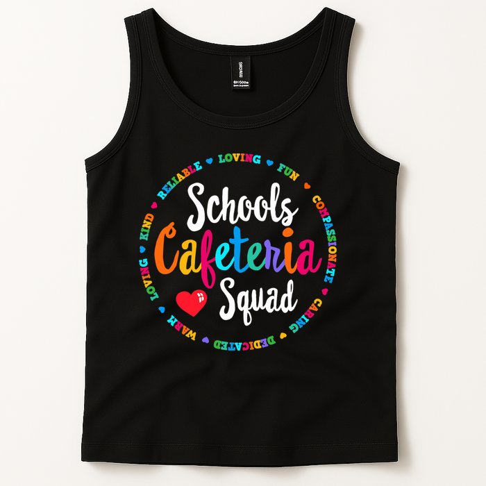 Support Team Matching Schools Cafeteria Squad Worker Crew Tank Top