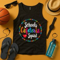 Support Team Matching Schools Cafeteria Squad Worker Crew Tank Top