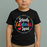 Support Team Matching Schools Cafeteria Squad Worker Crew Toddler T-Shirt
