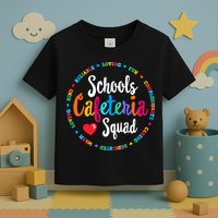 Support Team Matching Schools Cafeteria Squad Worker Crew Toddler T-Shirt