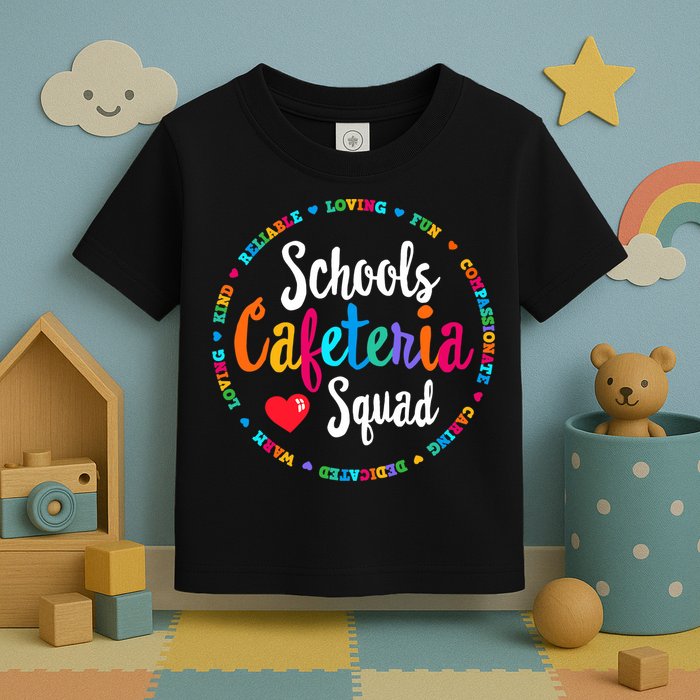 Support Team Matching Schools Cafeteria Squad Worker Crew Toddler T-Shirt