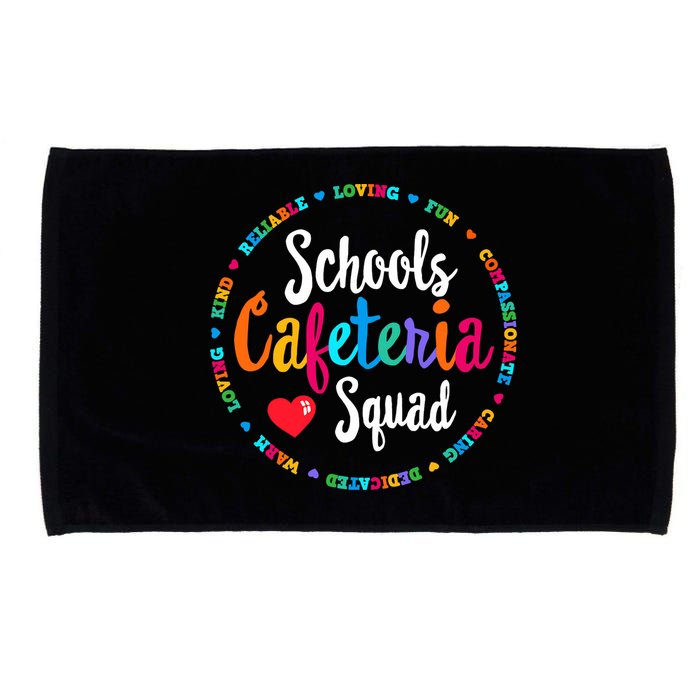 Support Team Matching Schools Cafeteria Squad Worker Crew Microfiber Hand Towel
